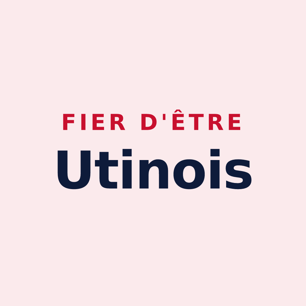 Magnet « Fier d'être Utinois » — design pour Saint-Utin