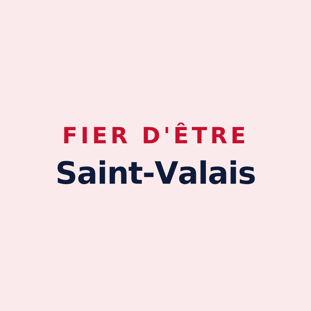 Magnet « Fier d'être Saint-Valais » — design pour Saint-Vaast-du-Val