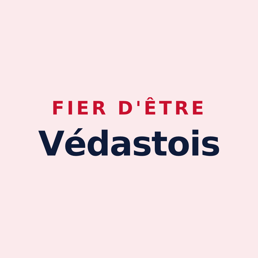 Magnet « Fier d'être Védastois » — design pour Saint-Vaast-en-Cambrésis