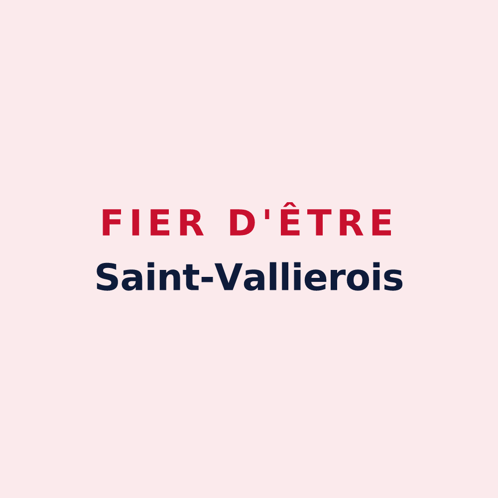 Magnet « Fier d'être Saint-Vallierois » — design pour Saint-Vallier-sur-Marne