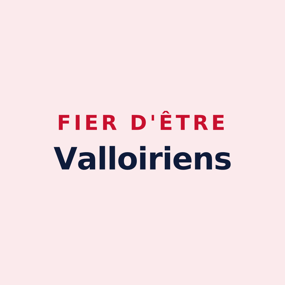 Magnet « Fier d'être Valloiriens » — design pour Saint-Vallier