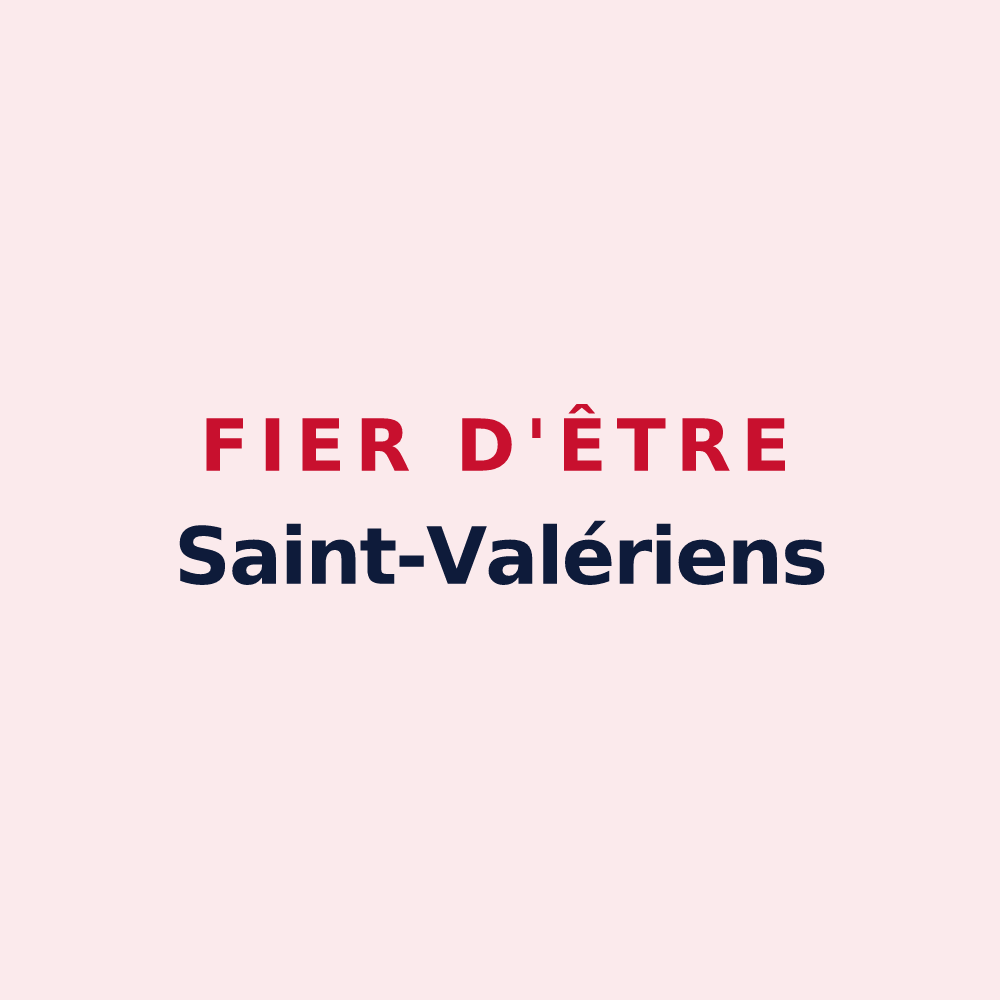 Magnet « Fier d'être Saint-Valériens » — design pour Saint-Vaury