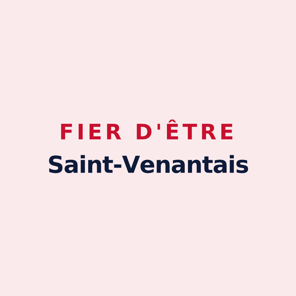 Magnet « Fier d'être Saint-Venantais » — design pour Saint-Venant