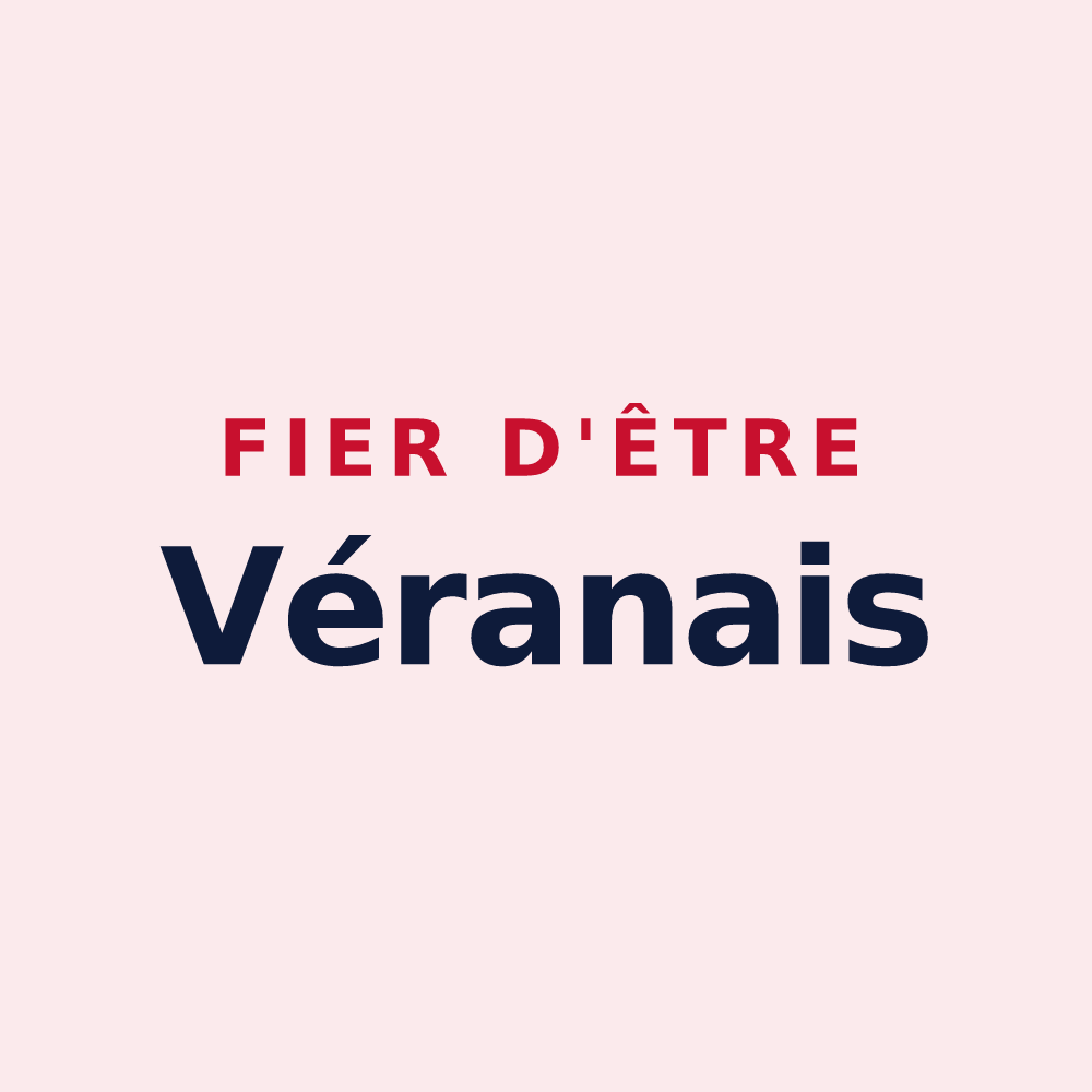 Magnet « Fier d'être Véranais » — design pour Saint-Vérand