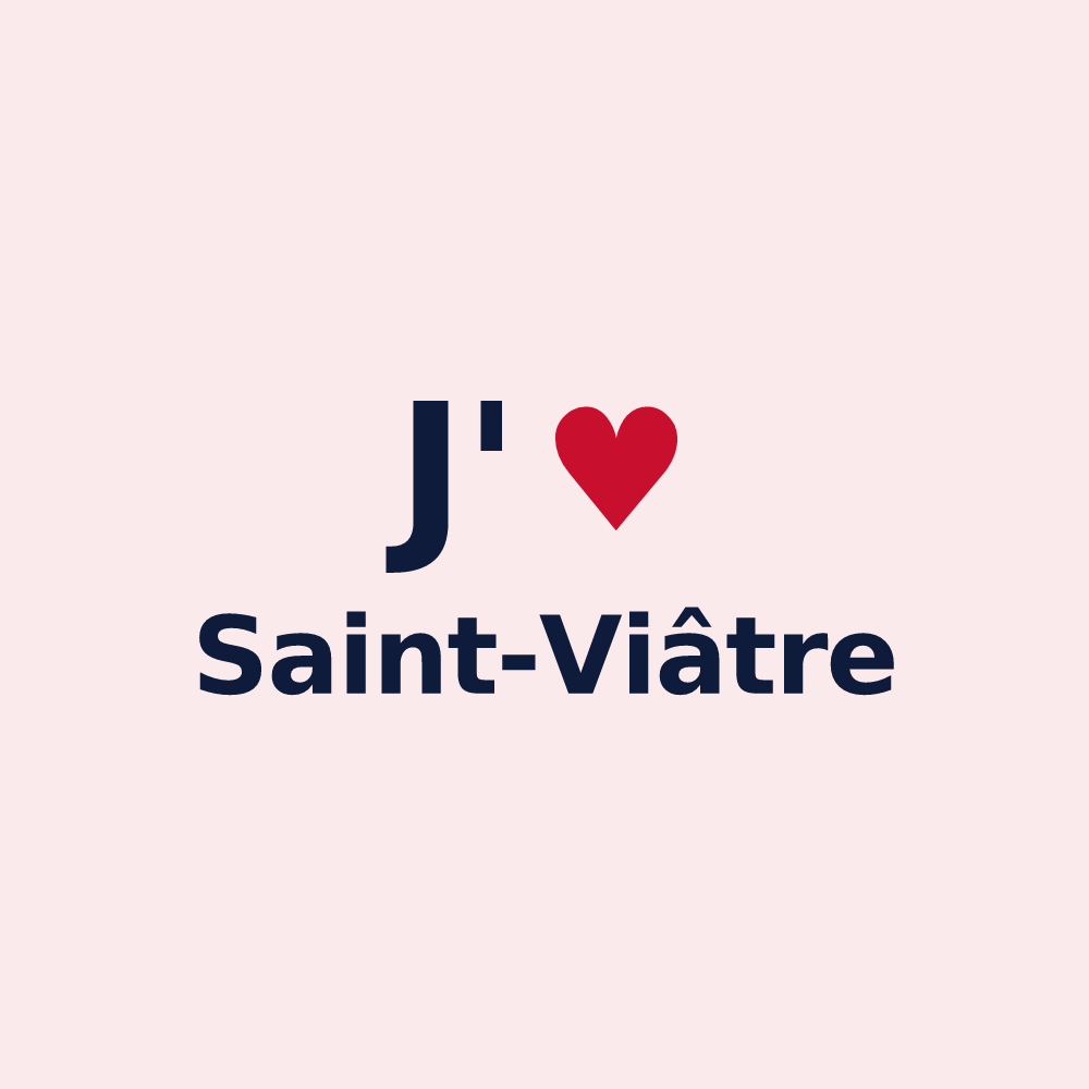 Magnet personnalisé Saint-Viâtre — design J'aime Saint-Viâtre