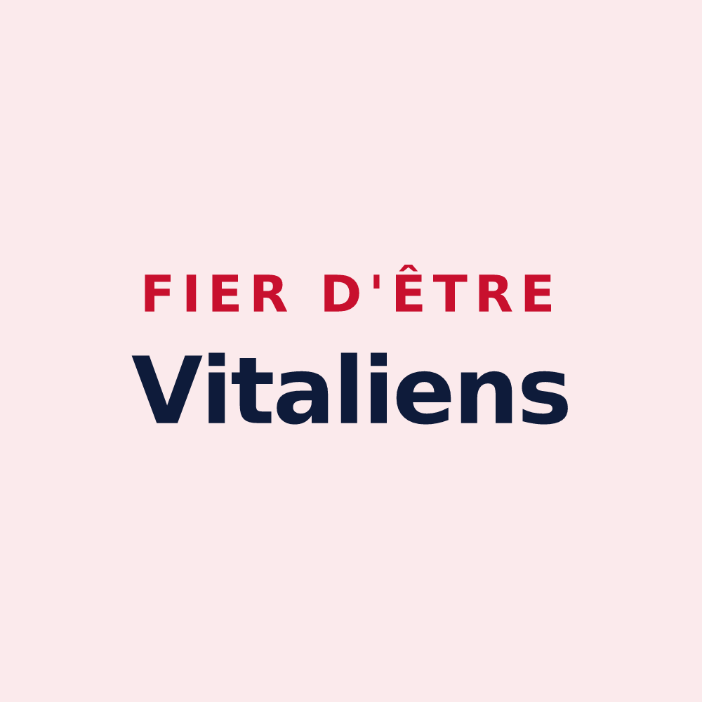 Magnet « Fier d'être Vitaliens » — design pour Saint-Viaud