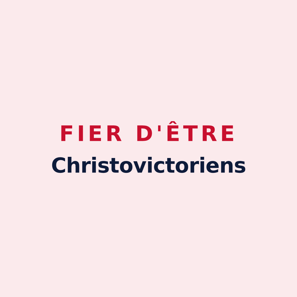 Magnet « Fier d'être Christovictoriens » — design pour Saint-Victor-de-Chrétienville