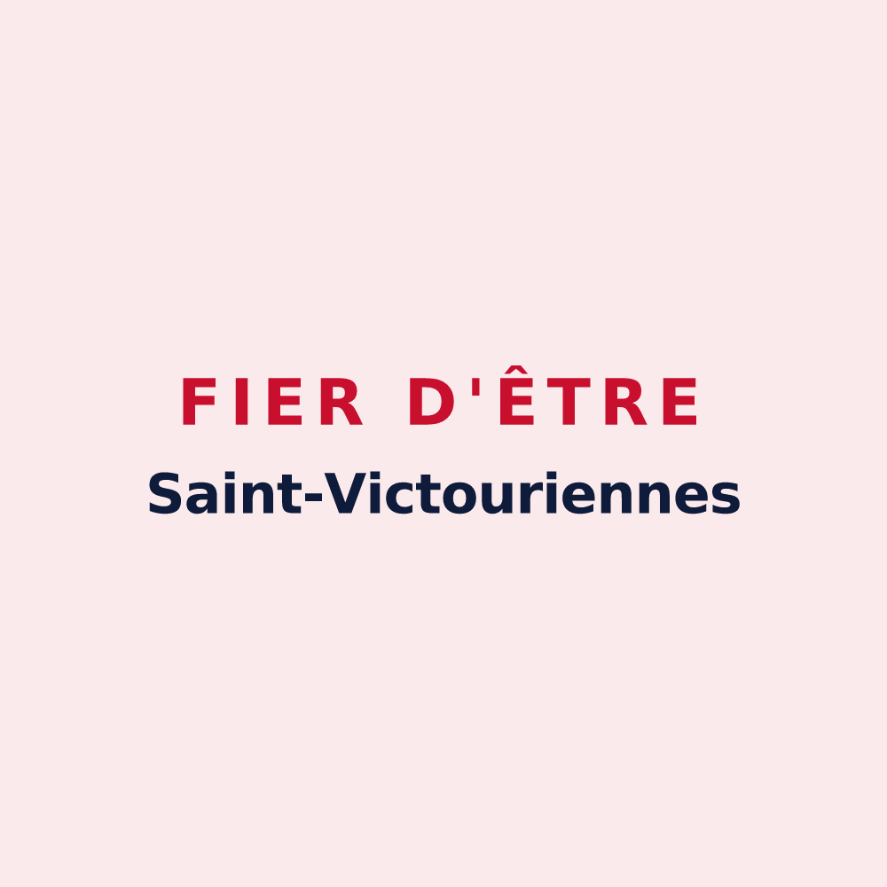 Magnet « Fier d'être Saint-Victouriennes » — design pour Saint-Victour
