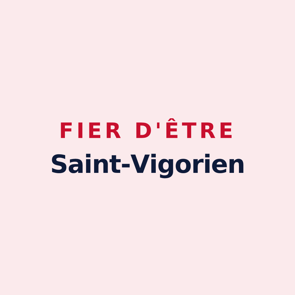 Magnet « Fier d'être Saint-Vigorien » — design pour Saint-Vigor-le-Grand