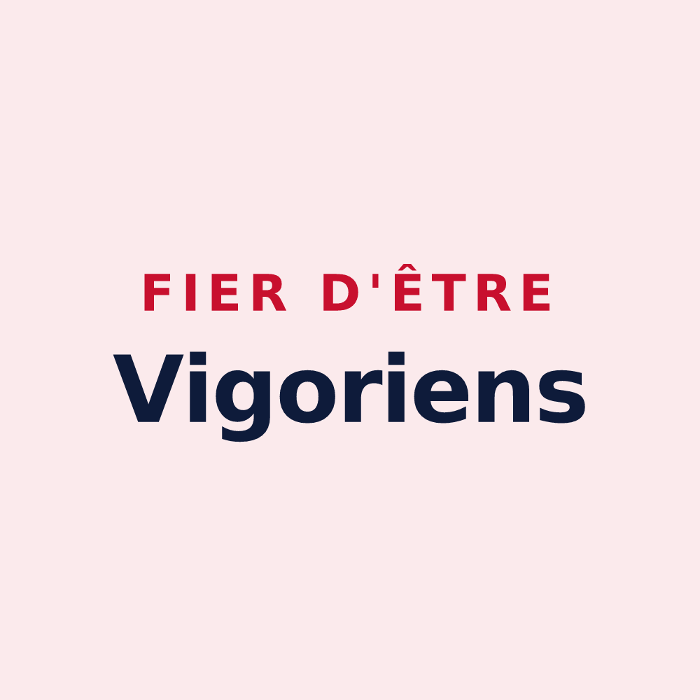 Magnet « Fier d'être Vigoriens » — design pour Saint-Vigor