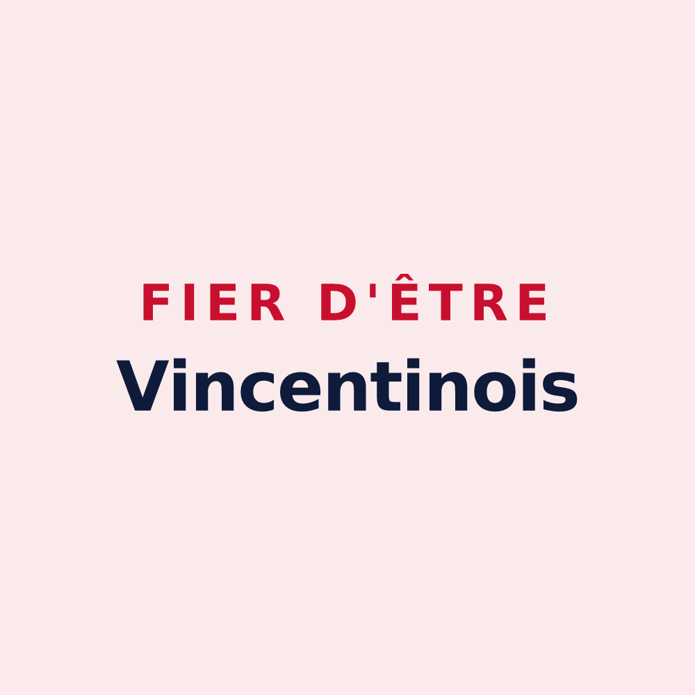 Magnet « Fier d'être Vincentinois » — design pour Saint-Vincent-de-Boisset