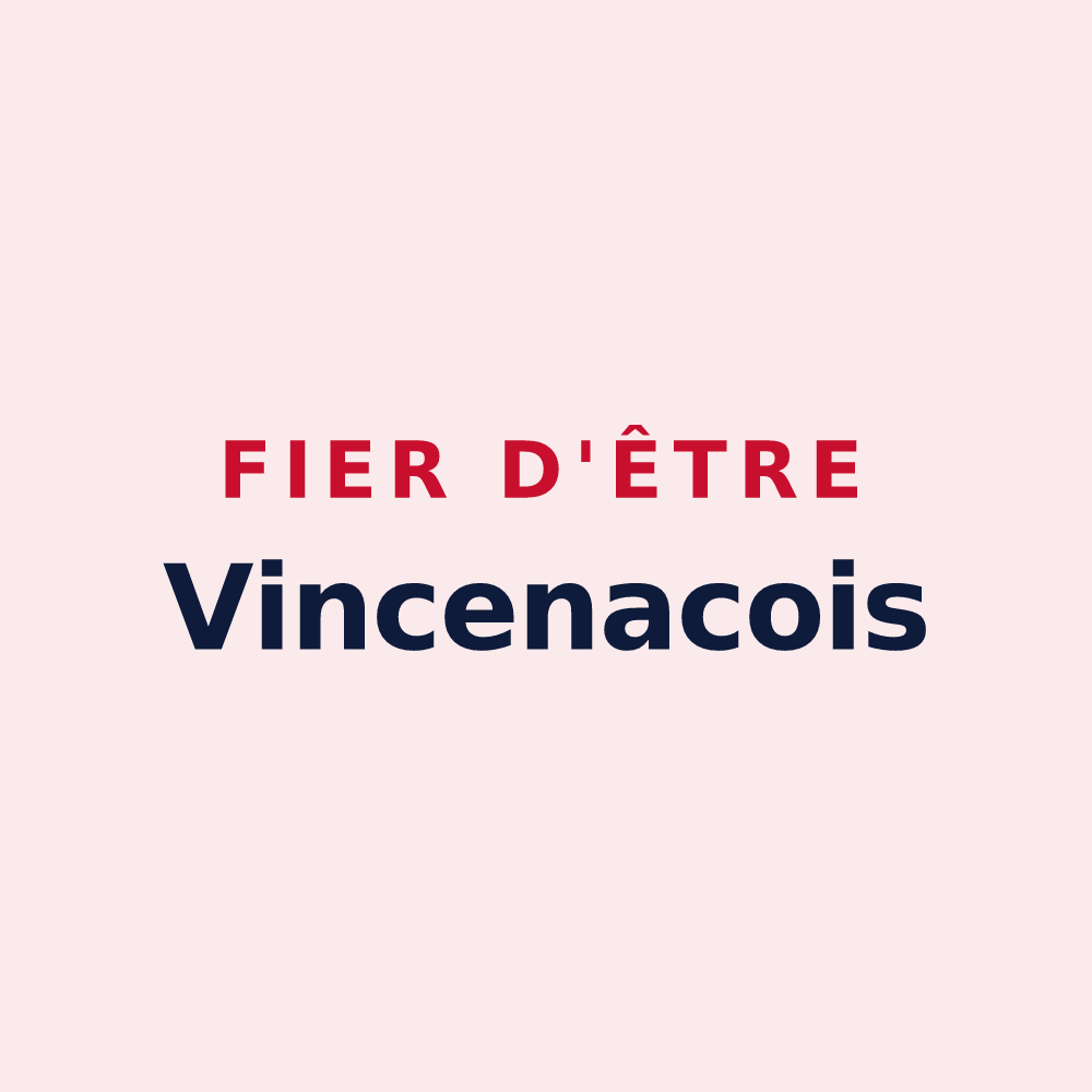 Magnet « Fier d'être Vincenacois » — design pour Saint-Vincent-de-Connezac