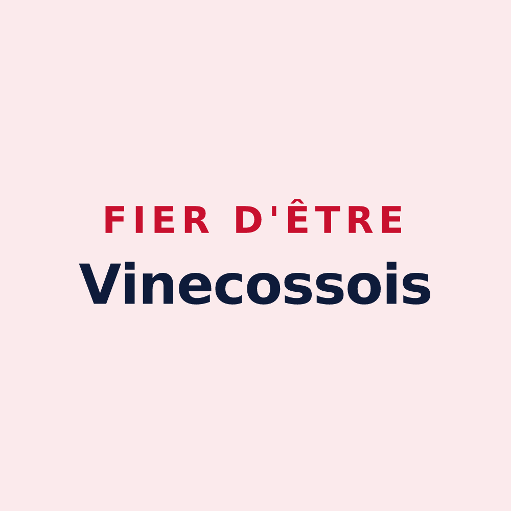 Magnet « Fier d'être Vinecossois » — design pour Saint-Vincent-de-Cosse
