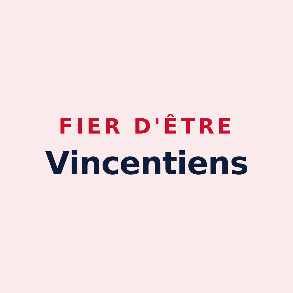 Magnet « Fier d'être Vincentiens » — design pour Saint-Vincent-de-Paul