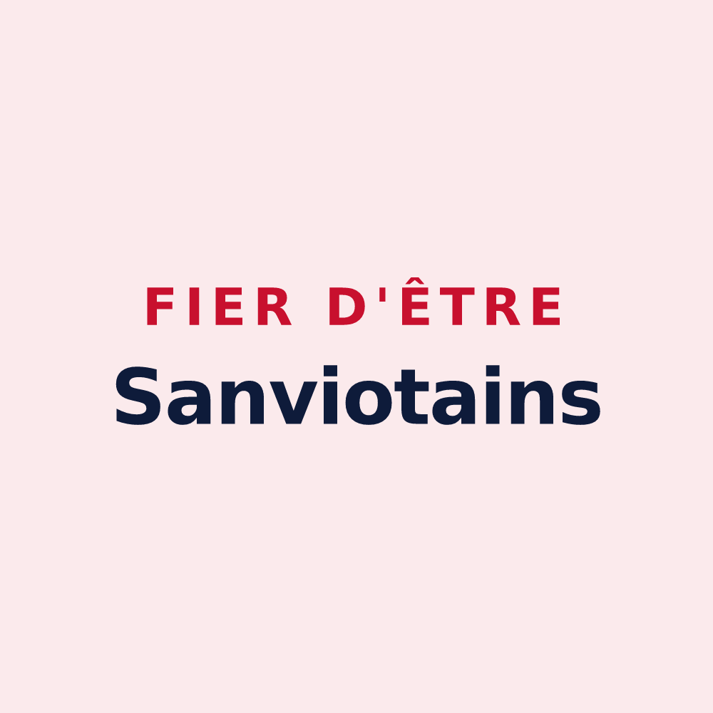Magnet « Fier d'être Sanviotains » — design pour Saint-Vital