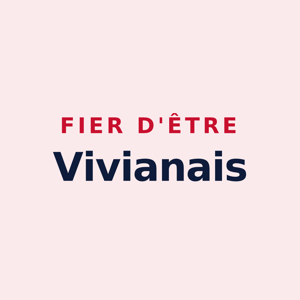 Magnet « Fier d'être Vivianais » — design pour Saint-Vivien