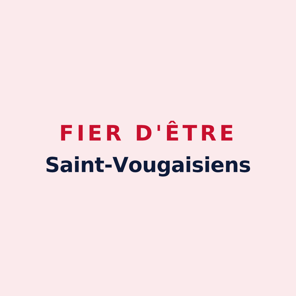Magnet « Fier d'être Saint-Vougaisiens » — design pour Saint-Vougay