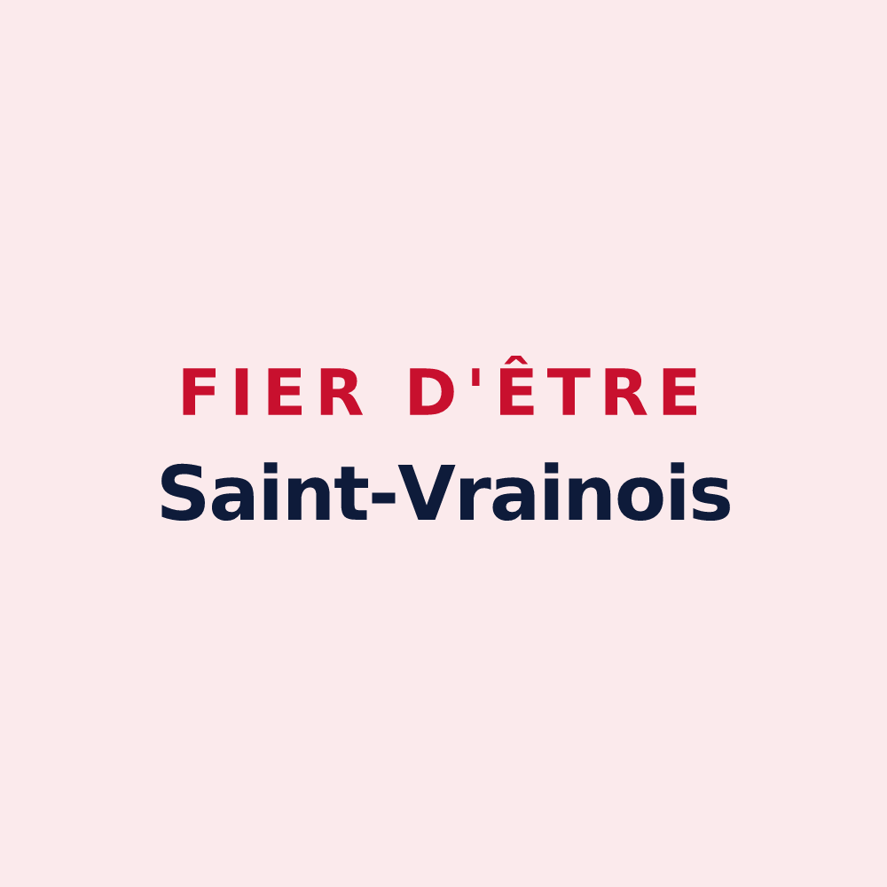 Magnet « Fier d'être Saint-Vrainois » — design pour Saint-Vrain