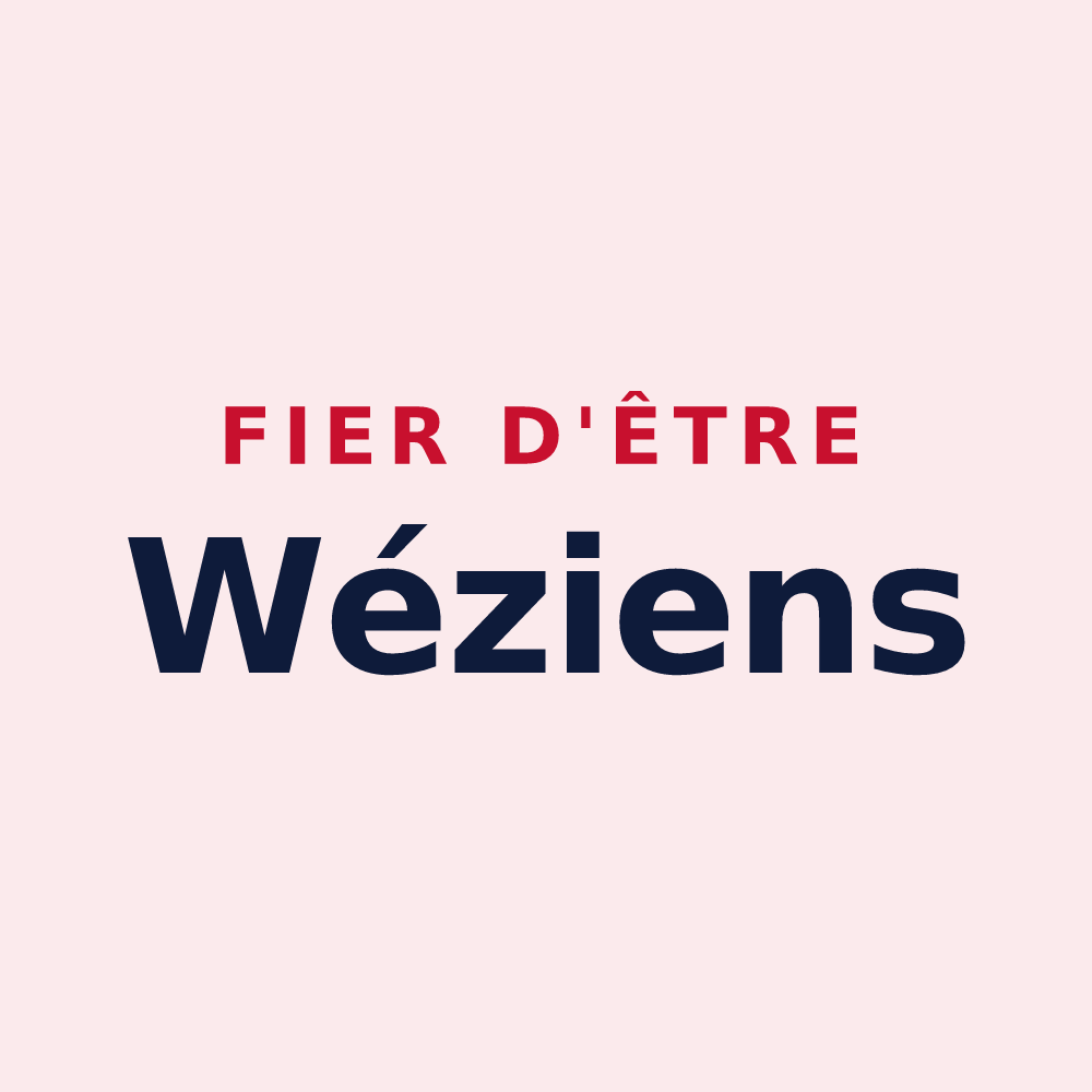 Magnet « Fier d'être Wéziens » — design pour Saint-Witz