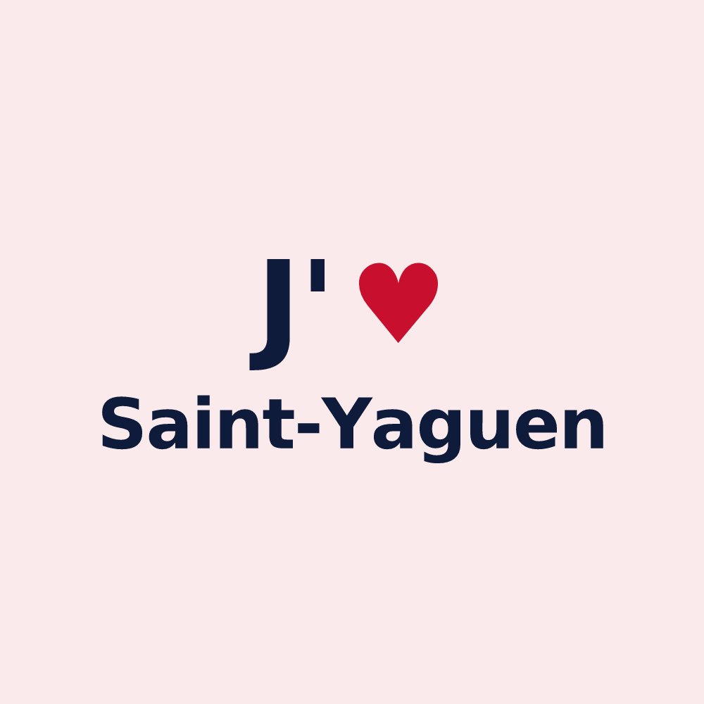 Magnet personnalisé Saint-Yaguen — design J'aime Saint-Yaguen