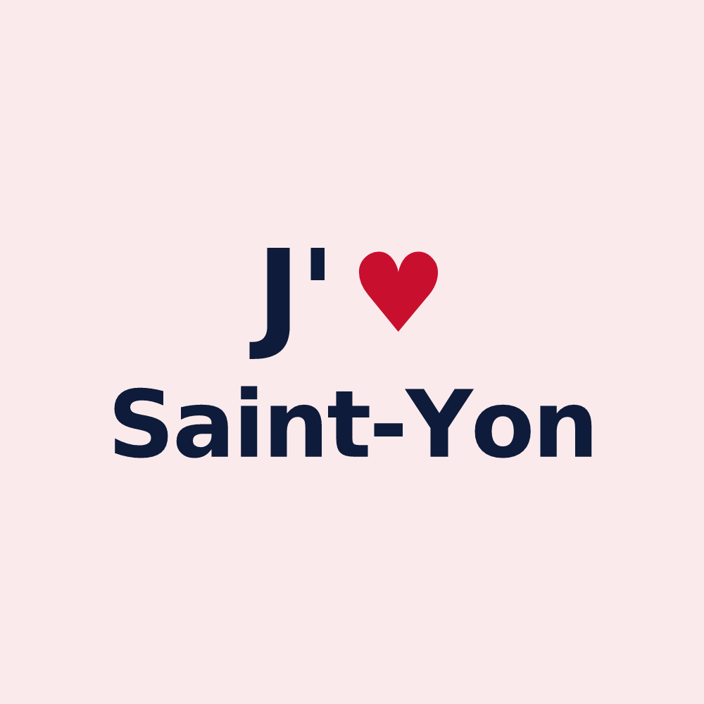 Magnet personnalisé Saint-Yon — design J'aime Saint-Yon