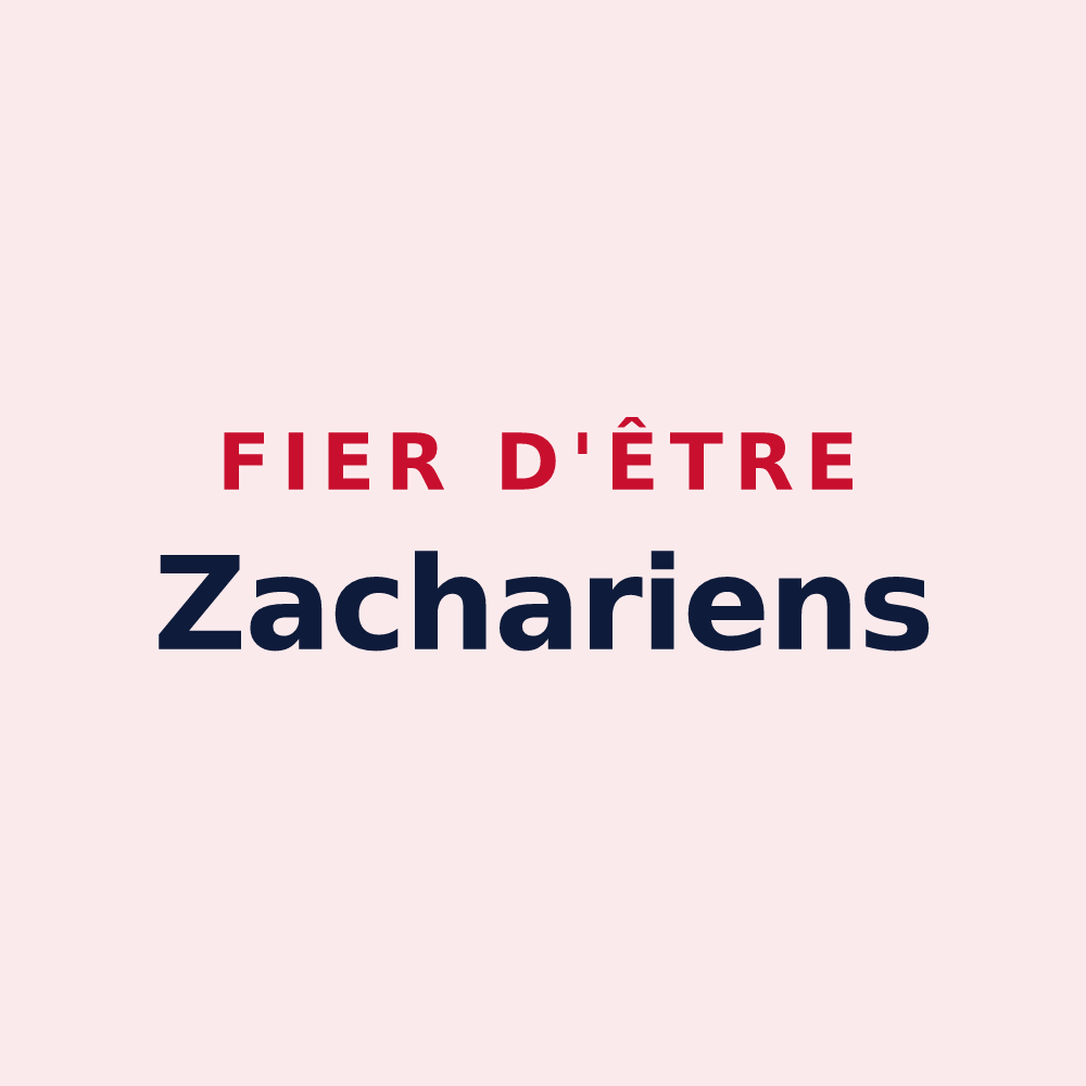 Magnet « Fier d'être Zachariens » — design pour Saint-Zacharie