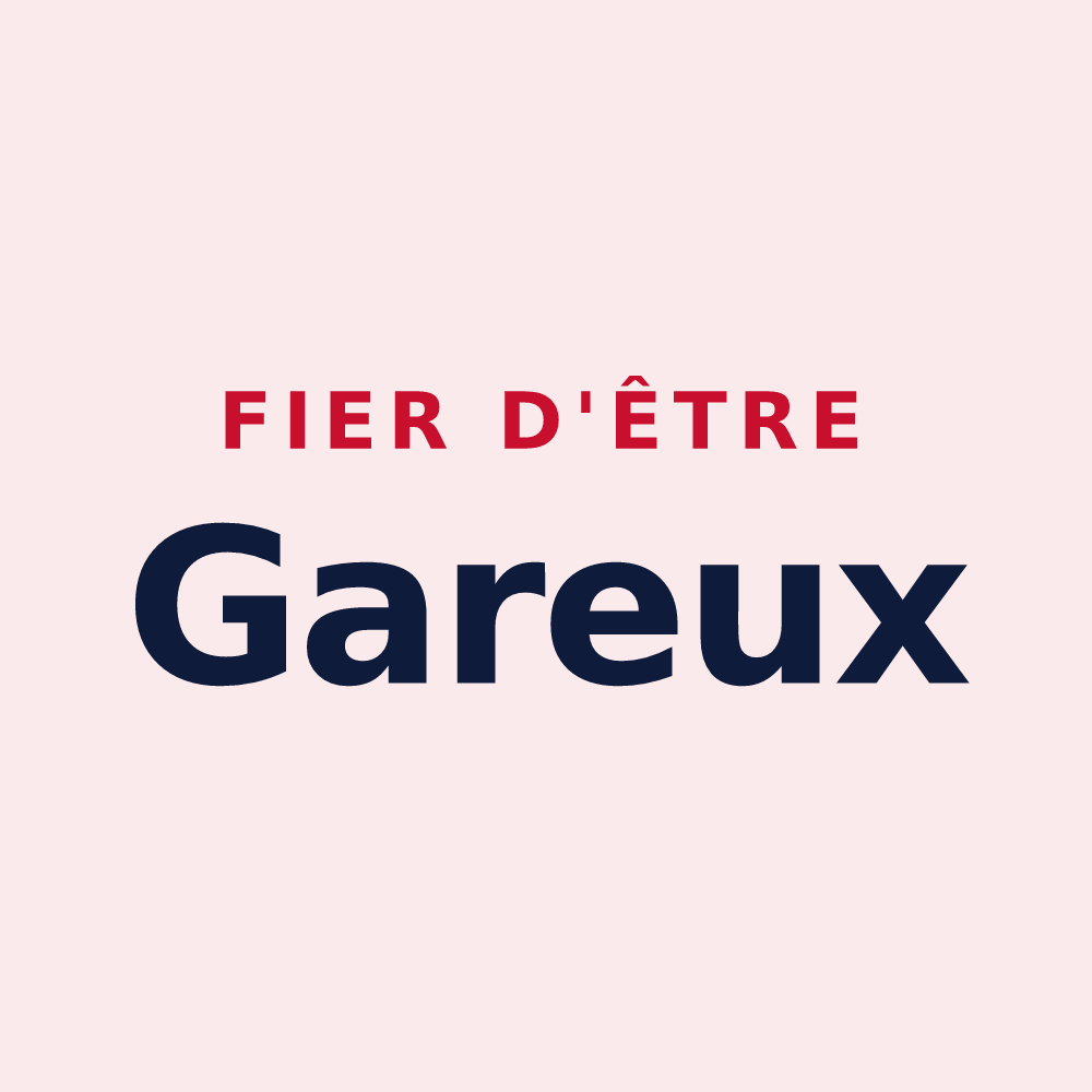 Magnet « Fier d'être Gareux » — design pour Sainte-Agnès