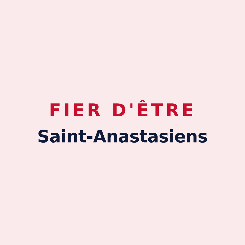 Magnet « Fier d'être Saint-Anastasiens » — design pour Sainte-Anastasie-sur-Issole