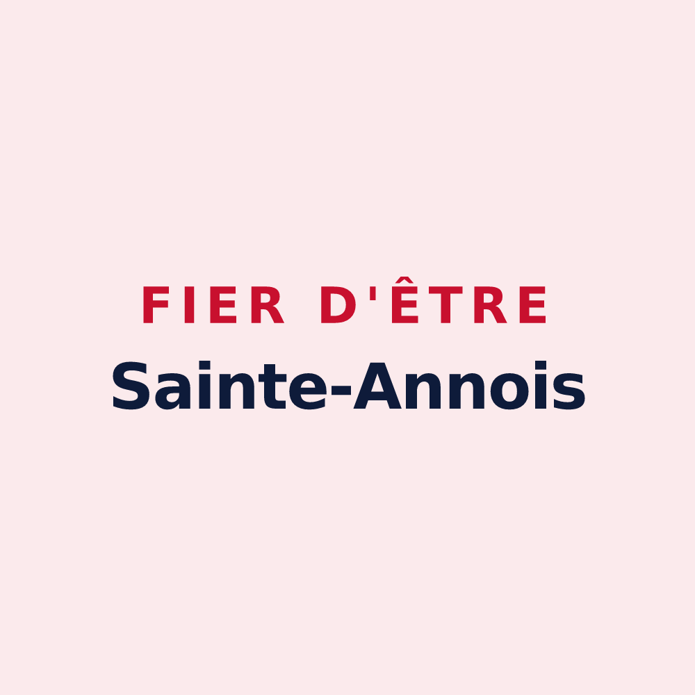Magnet « Fier d'être Sainte-Annois » — design pour Sainte-Anne