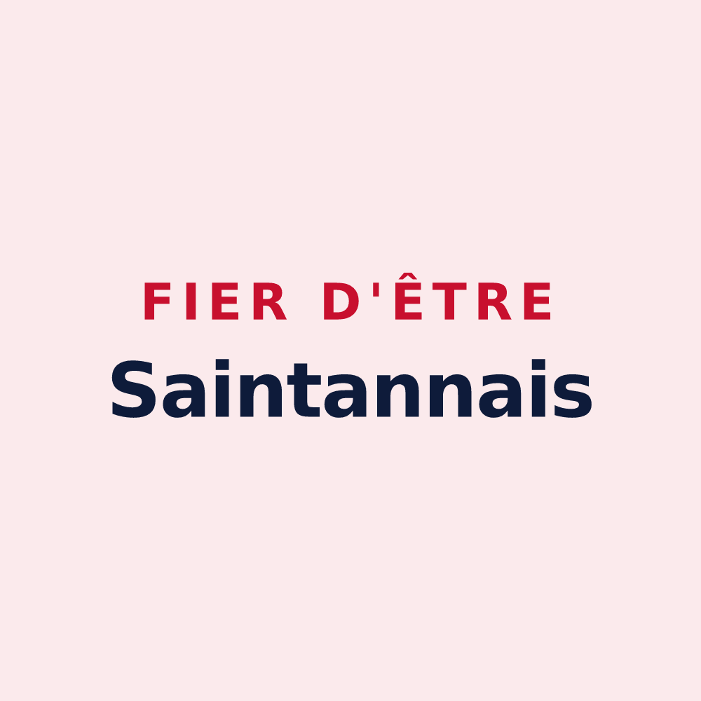 Magnet « Fier d'être Saintannais » — design pour Sainte-Anne
