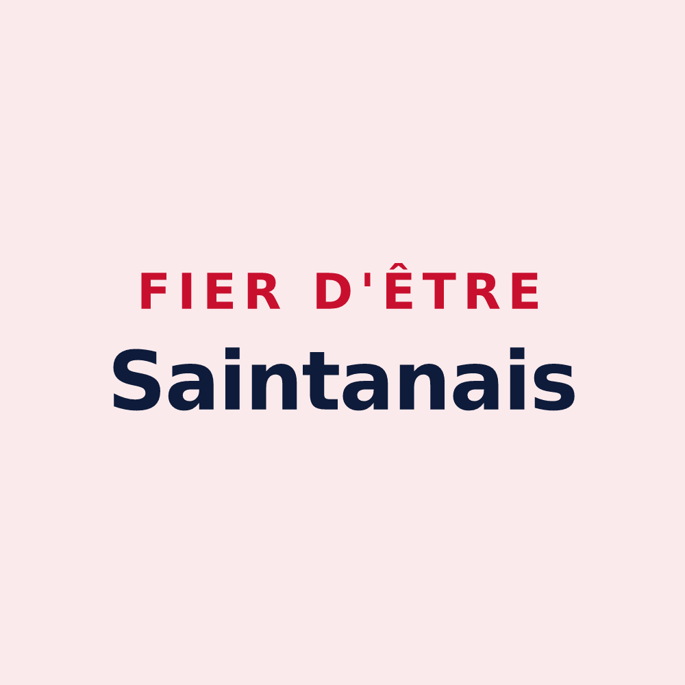 Magnet « Fier d'être Saintanais » — design pour Sainte-Anne-sur-Vilaine