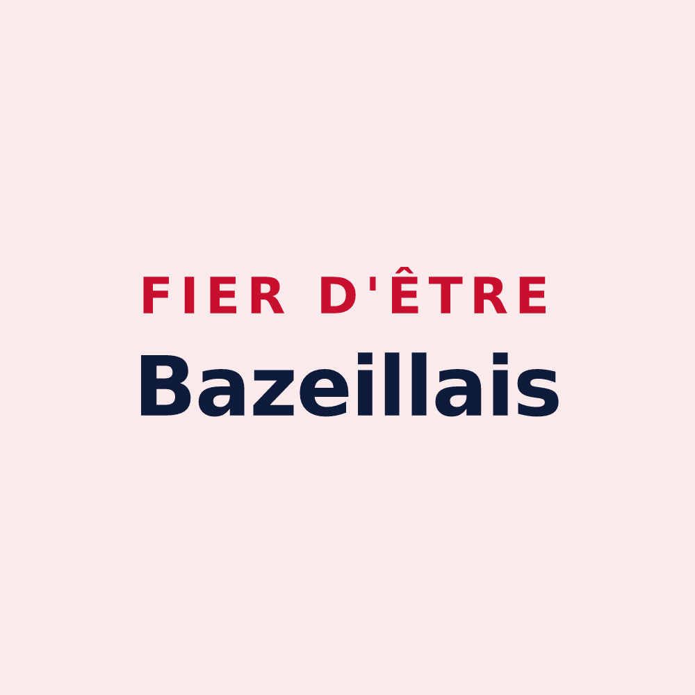 Magnet « Fier d'être Bazeillais » — design pour Sainte-Bazeille