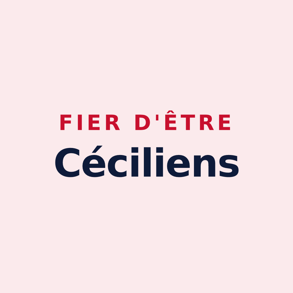 Magnet « Fier d'être Céciliens » — design pour Sainte-Cécile