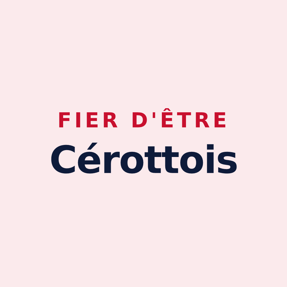 Magnet « Fier d'être Cérottois » — design pour Sainte-Cérotte
