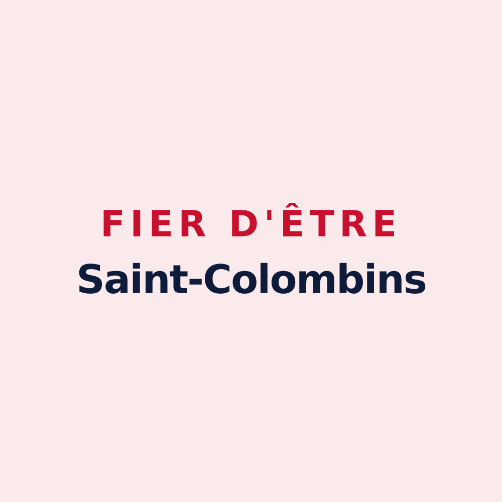 Magnet « Fier d'être Saint-Colombins » — design pour Sainte-Colombe