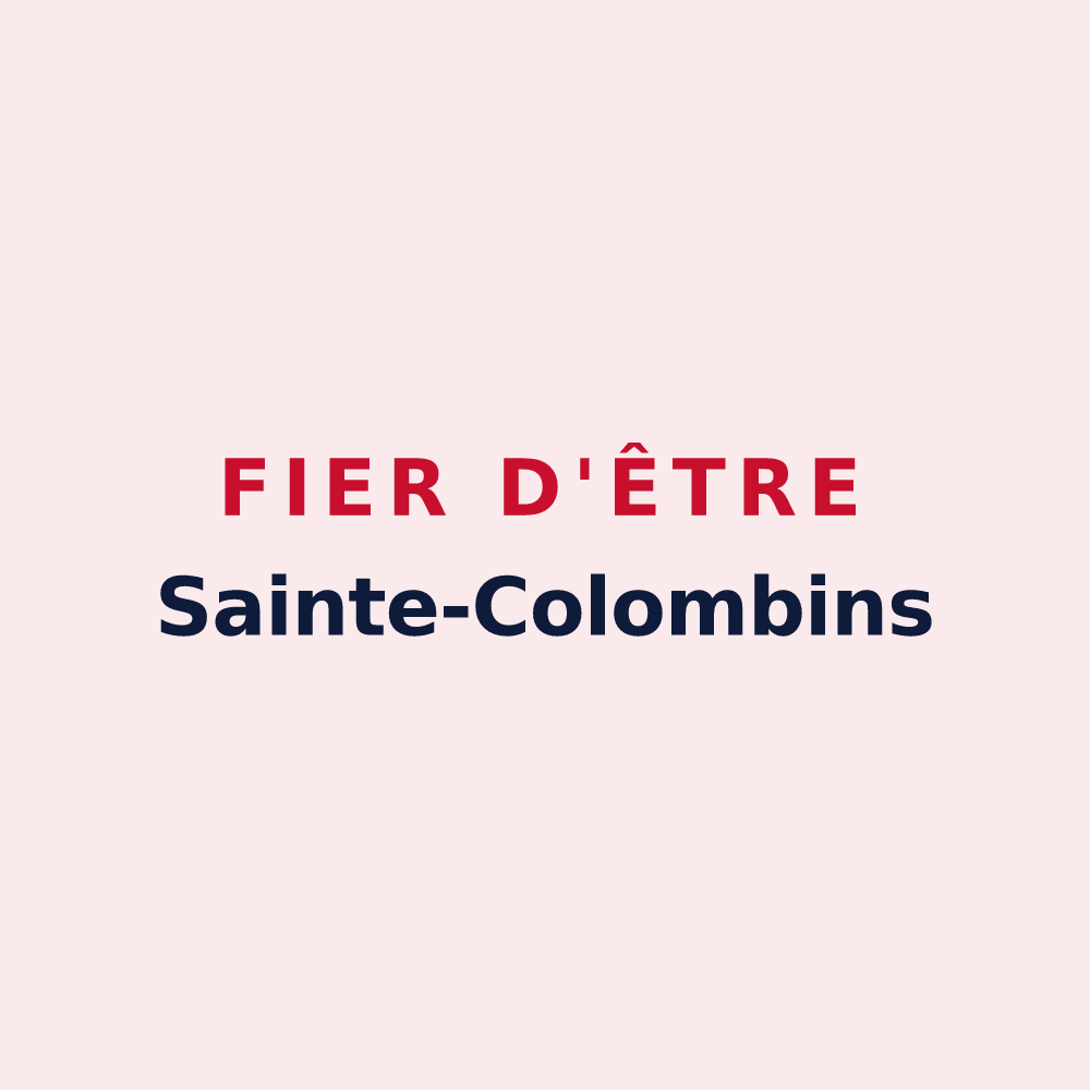 Magnet « Fier d'être Sainte-Colombins » — design pour Sainte-Colombe-en-Bruilhois