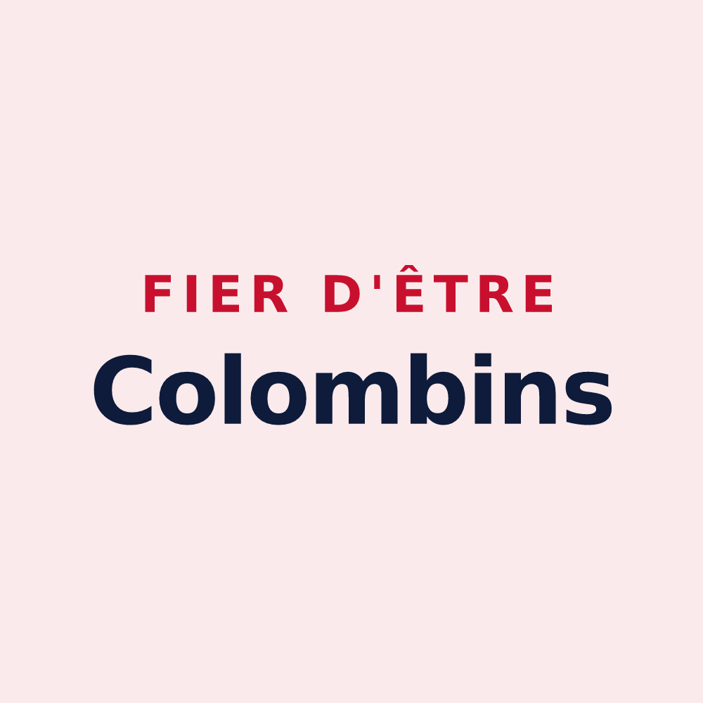 Magnet « Fier d'être Colombins » — design pour Sainte-Colombe