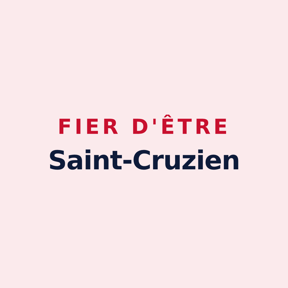 Magnet « Fier d'être Saint-Cruzien » — design pour Sainte-Croix