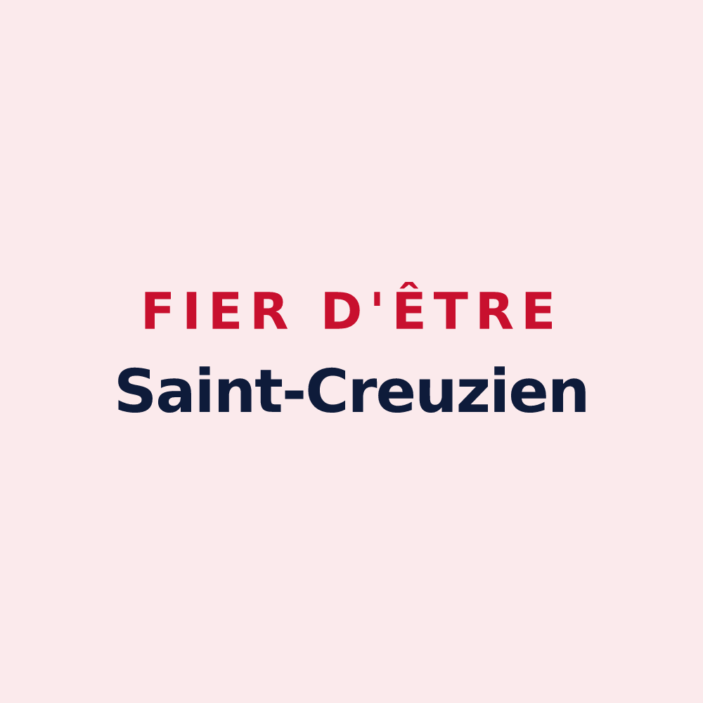 Magnet « Fier d'être Saint-Creuzien » — design pour Sainte-Croix-aux-Mines
