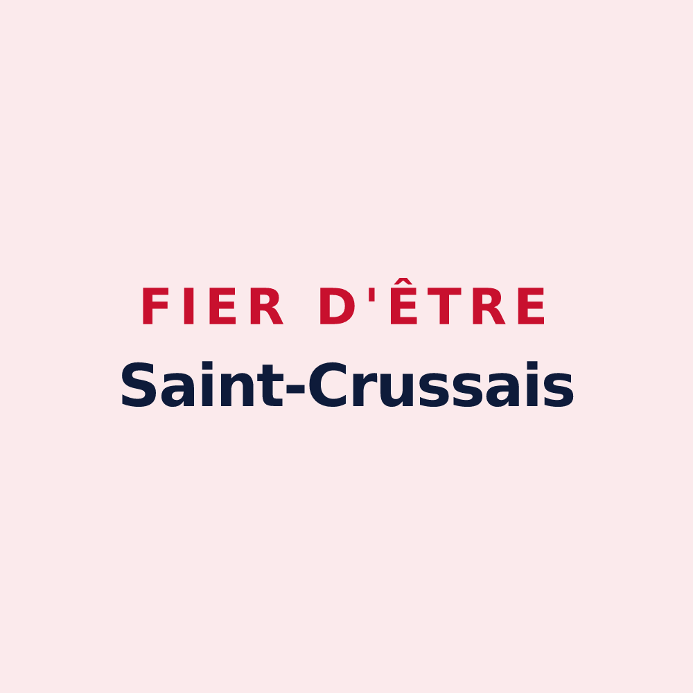 Magnet « Fier d'être Saint-Crussais » — design pour Sainte-Croix-Vallée-Française