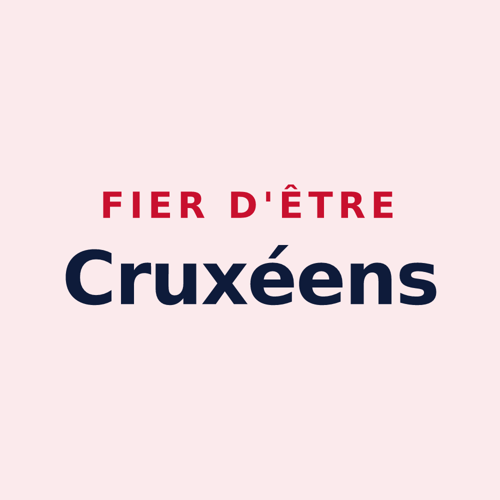 Magnet « Fier d'être Cruxéens » — design pour Sainte-Croix-Volvestre