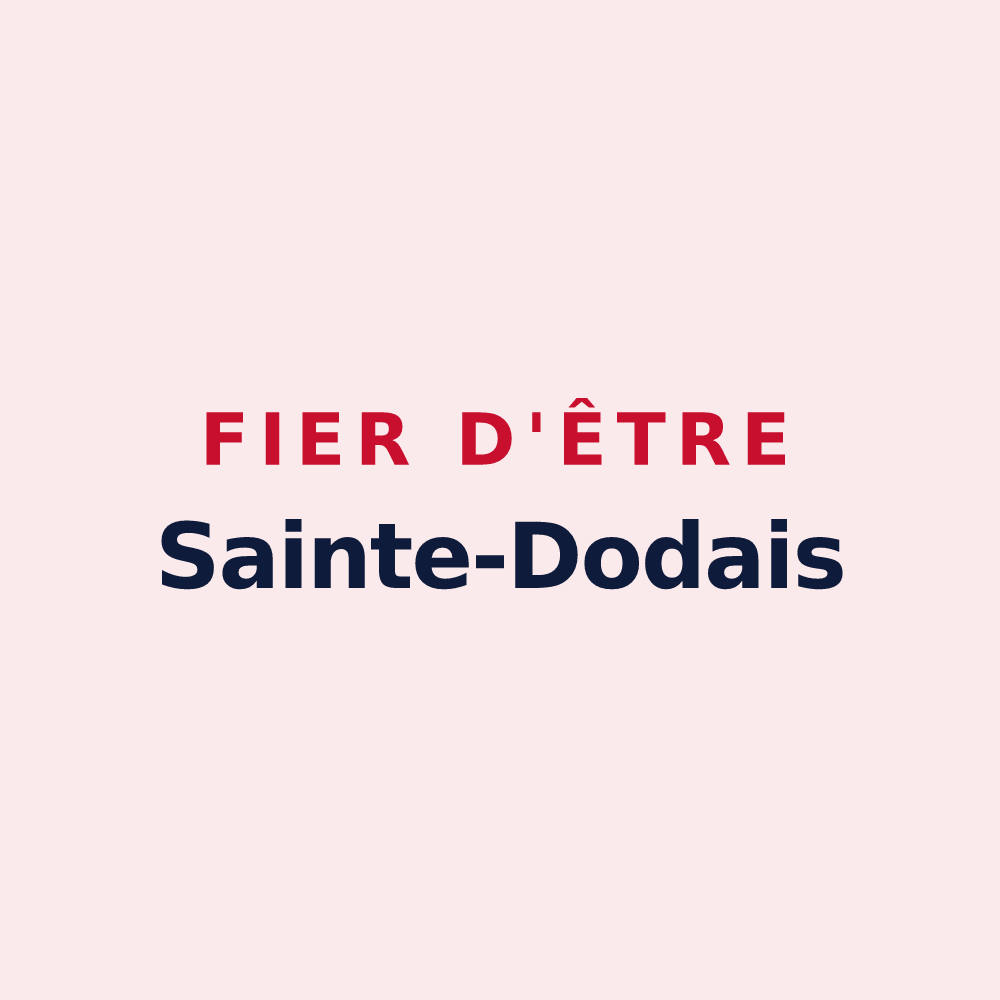 Magnet « Fier d'être Sainte-Dodais » — design pour Sainte-Dode