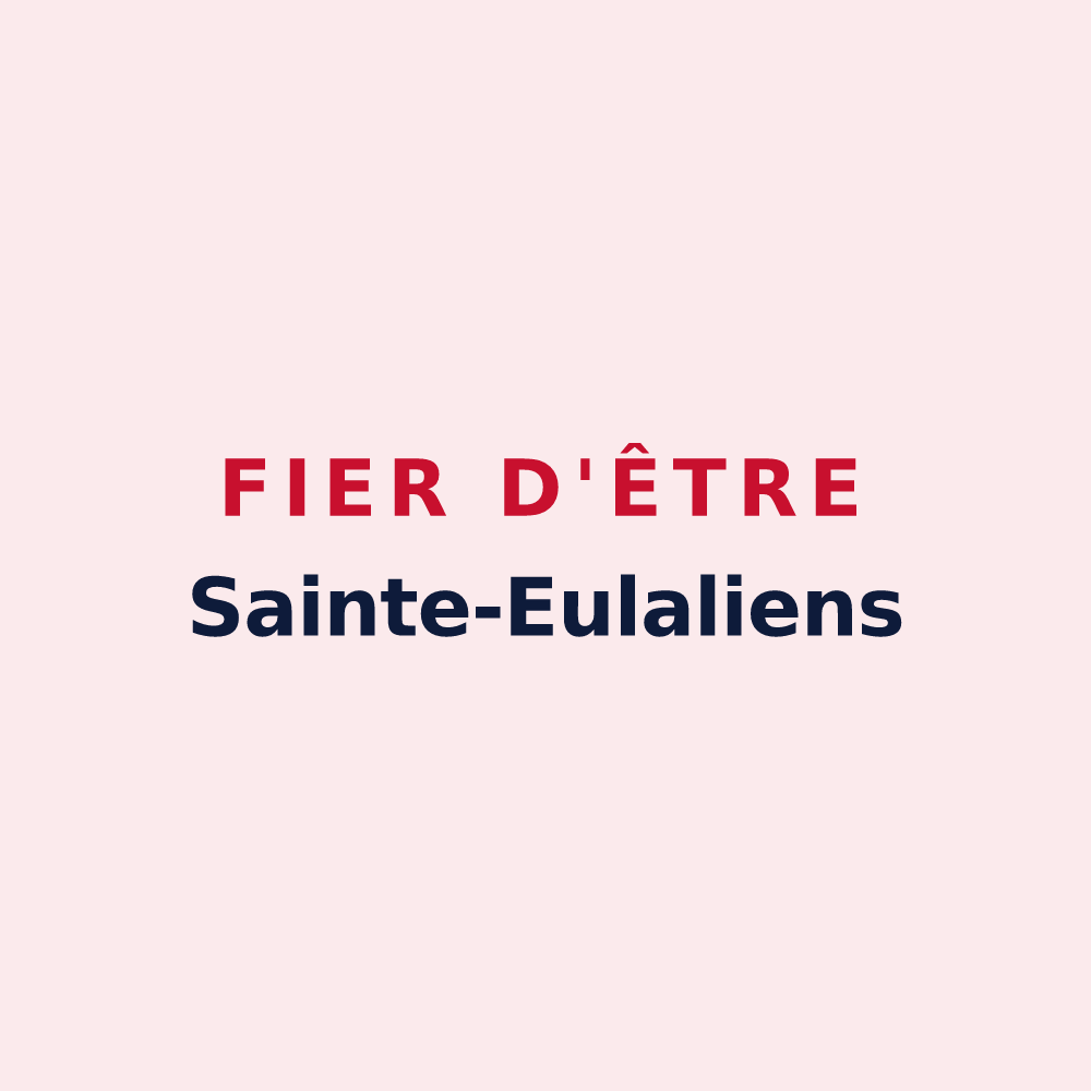 Magnet « Fier d'être Sainte-Eulaliens » — design pour Sainte-Eulalie-d'Olt