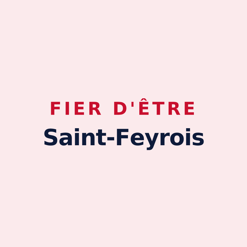 Magnet « Fier d'être Saint-Feyrois » — design pour Sainte-Feyre