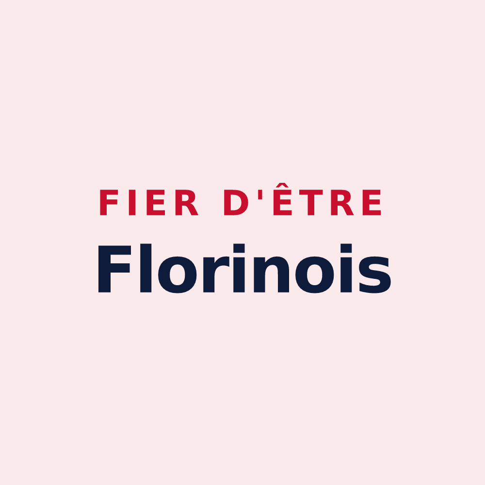 Magnet « Fier d'être Florinois » — design pour Sainte-Florine