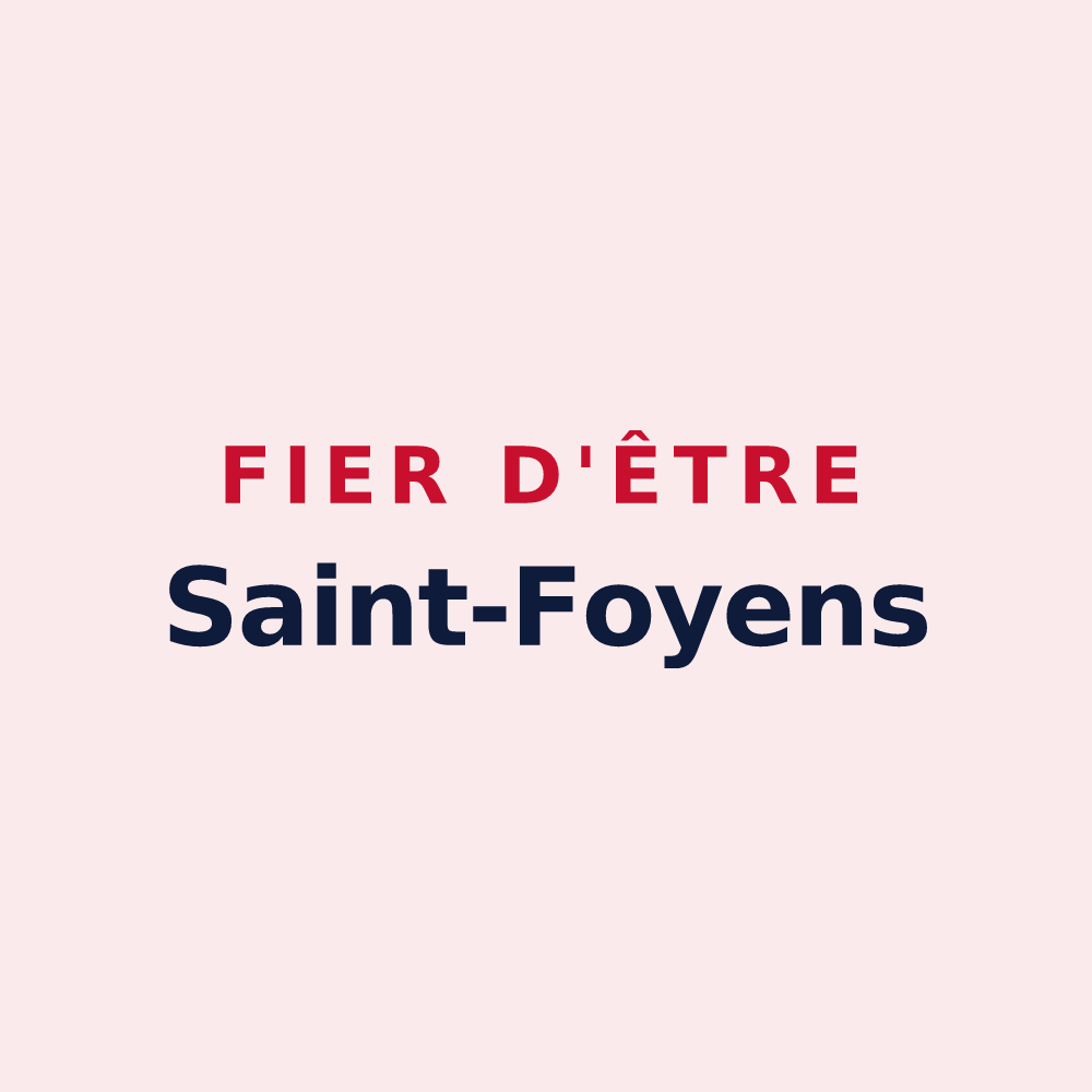Magnet « Fier d'être Saint-Foyens » — design pour Sainte-Foy-d'Aigrefeuille
