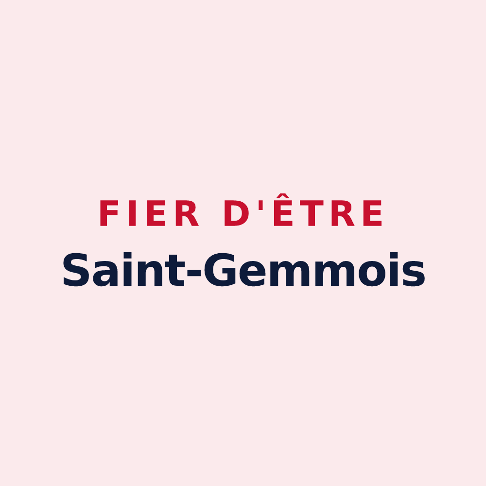 Magnet « Fier d'être Saint-Gemmois » — design pour Sainte-Gemme