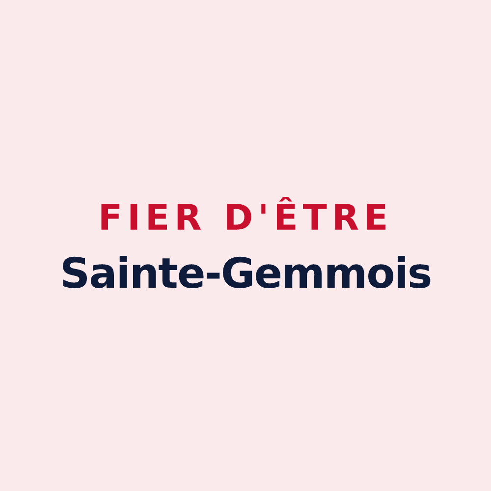 Magnet « Fier d'être Sainte-Gemmois » — design pour Sainte-Gemme