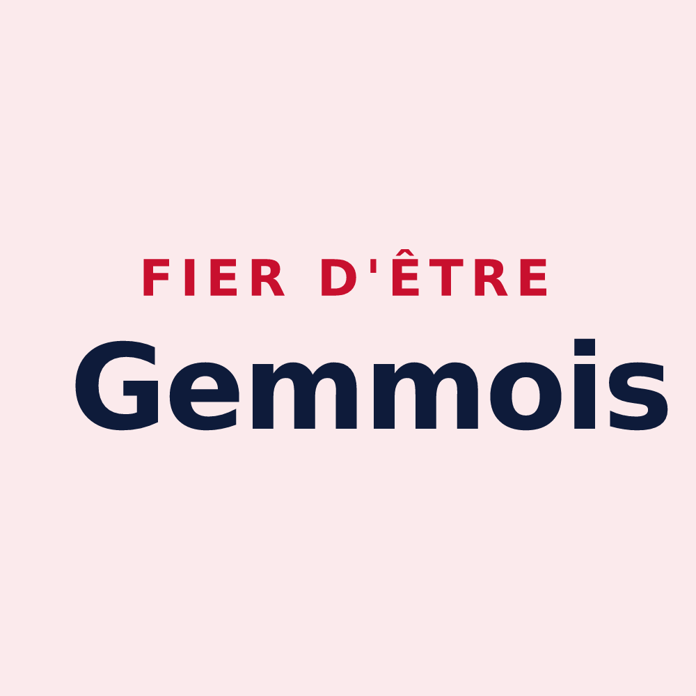 Magnet « Fier d'être Gemmois » — design pour Sainte-Gemmes-sur-Loire