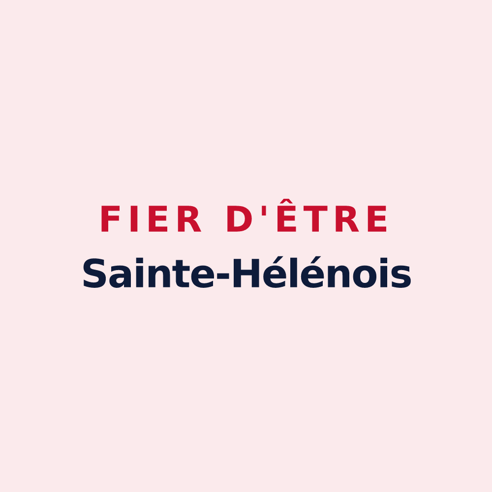 Magnet « Fier d'être Sainte-Hélénois » — design pour Sainte-Hélène